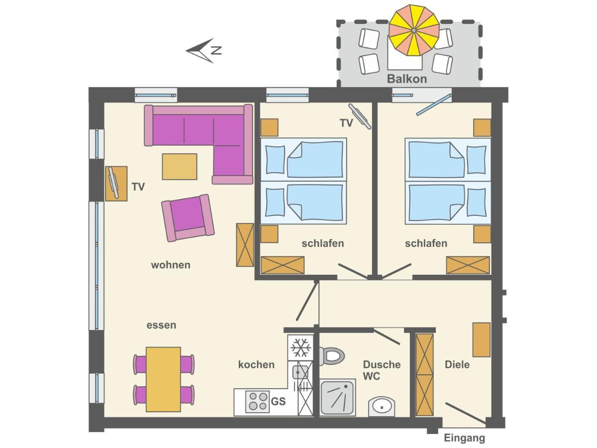 Residenz Am Strand Wohnung 2-29 징스트 외부 사진